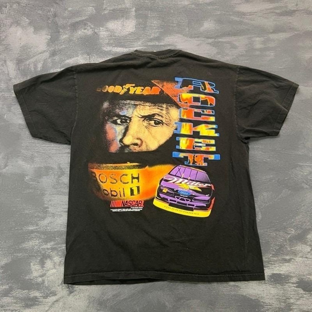 Vintage Rusty Wallace Shirt Mens XL Black 1990s Nascar